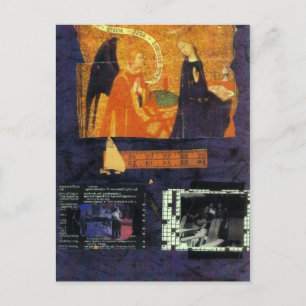 Cartão Postal Quebra-cabeça de palavras cruzadas e cartão-postal