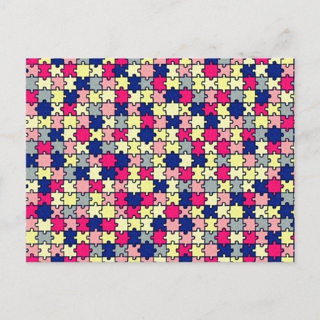 Cartão Postal Quebra-cabeça de serra (Frente)