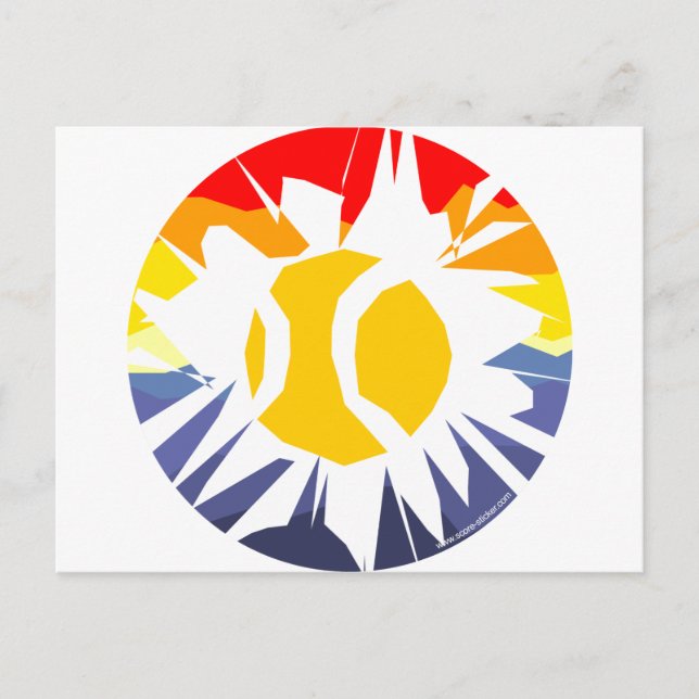 Cartão Postal Quebra de tênis (Frente)