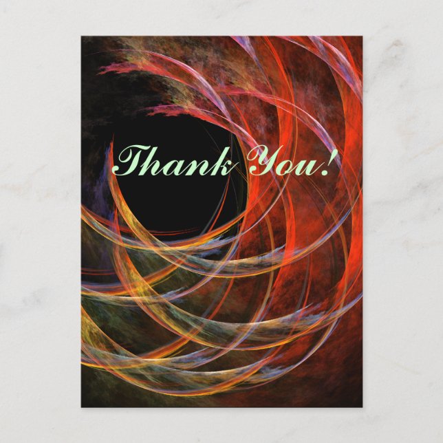 Cartão Postal Quebrando o círculo Obrigado Cartão-postal (Frente)