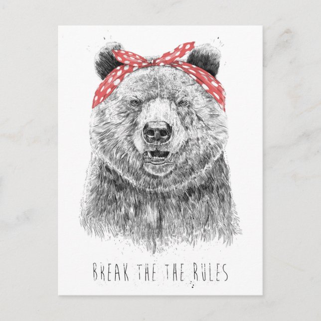 Cartão Postal Quebrar as regras (Frente)