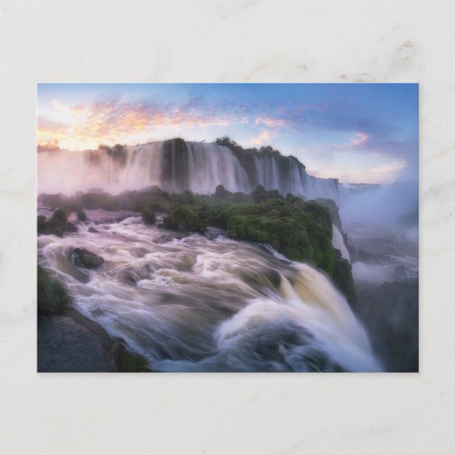 Cartão Postal Quedas | Cascata Iguazu, Brasil (Frente)