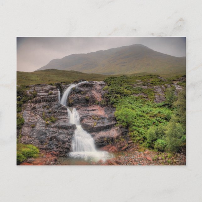Cartão Postal Quedas de água em Glencoe (Frente)