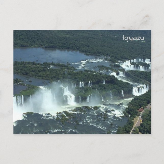 Cartão Postal Quedas de Iguazu - Vista aérea (Frente)