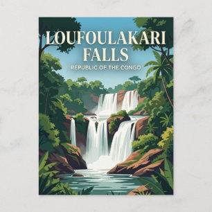 Cartão Postal Quedas de Loufoulakari República do Congo