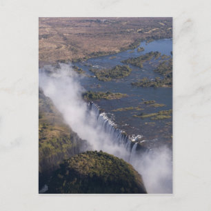 Cartão Postal Quedas Victoria, Rio Zambeze, Zâmbia - Zimbábue