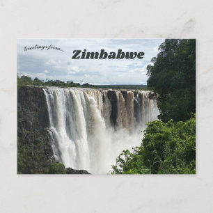 Cartão Postal Quedas Victoria Zimbábue