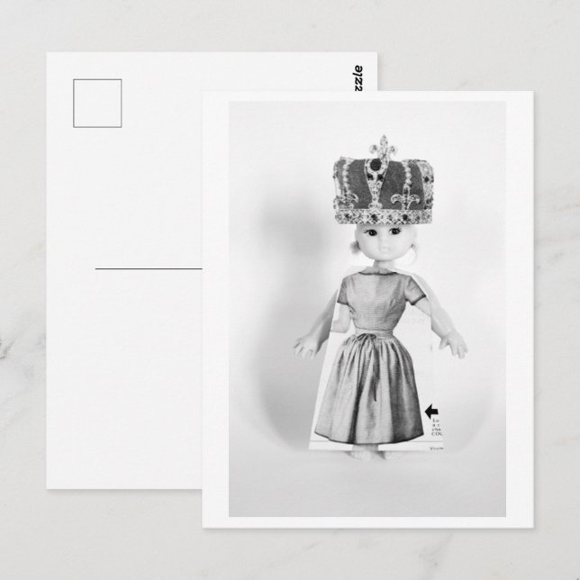 Cartão Postal Queen doll - Orsennes la Reine (Frente/Verso)