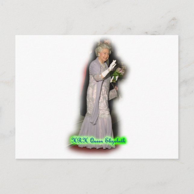 Cartão Postal QUEEN Elizabeth (Frente)