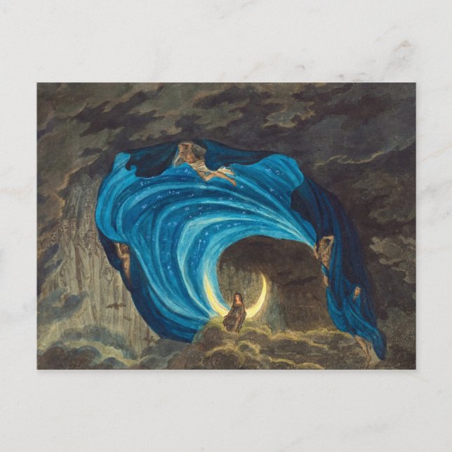 Cartão Postal Queen of the Night Scene by Simon Quaglio (Frente)