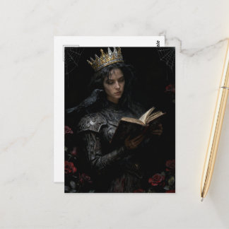 Cartão Postal Queen Reading a Book