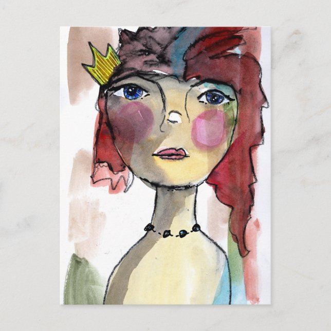 Cartão Postal Queenie (Frente)