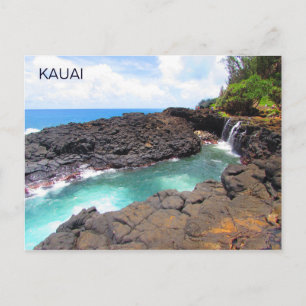 Cartão Postal Queen's Bath, Kauai, Hawaii - Cartão-postal