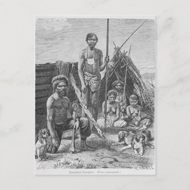 Cartão Postal Queensland aborta gravados a partir de uma fotogra (Frente)