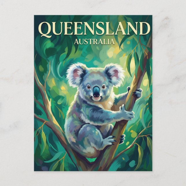 Cartão Postal Queensland Austrália (Frente)
