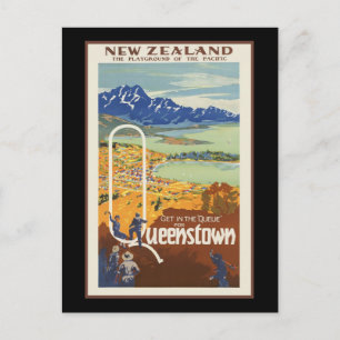 Cartão Postal Queenstown Nova Zelândia