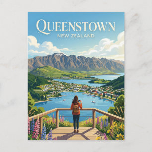 CARTÃO POSTAL QUEENSTOWN NOVA ZELÂNDIA