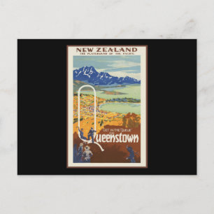 Cartão Postal Queenstown Nova Zelândia