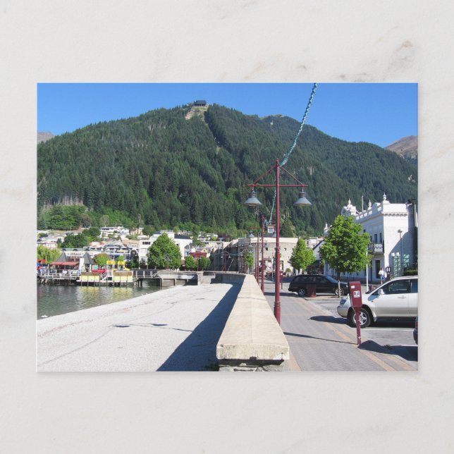 Cartão Postal Queenstown, Otago, Nova Zelândia (Frente)