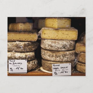 Cartão Postal queijo francês artesanal regional