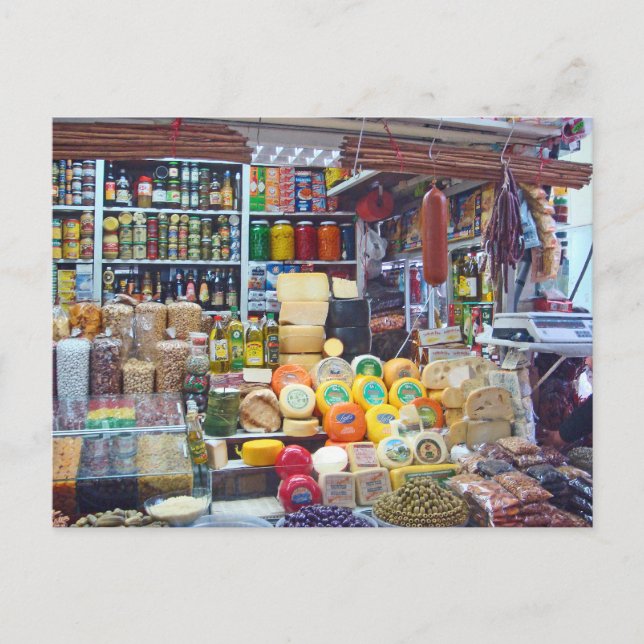 Cartão Postal Queijos, azeitonas e Loucos (Frente)