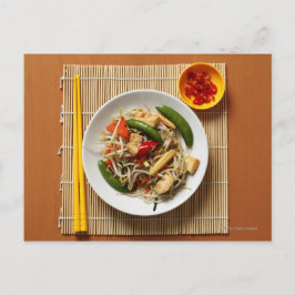 Cartão Postal Queijos fritos chineses com pimenta