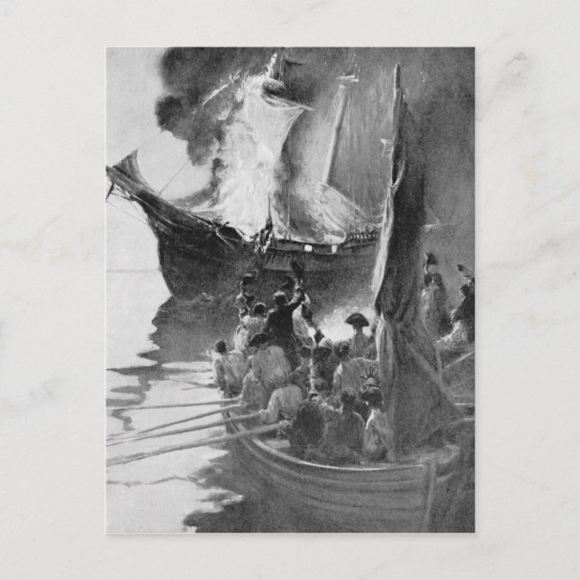 Cartão Postal Queima do Gaspee (Frente)