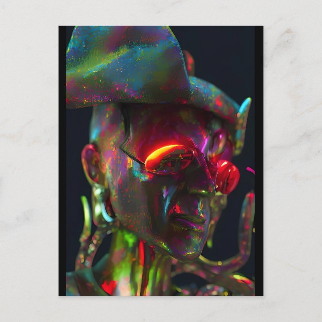 Cartão Postal Queimando no Processo de Atualização - Ken Gage Ar (Frente)