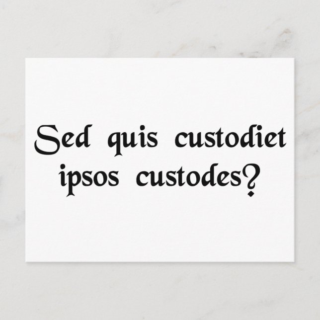 Cartão Postal Quem assiste aos observadores? (Frente)