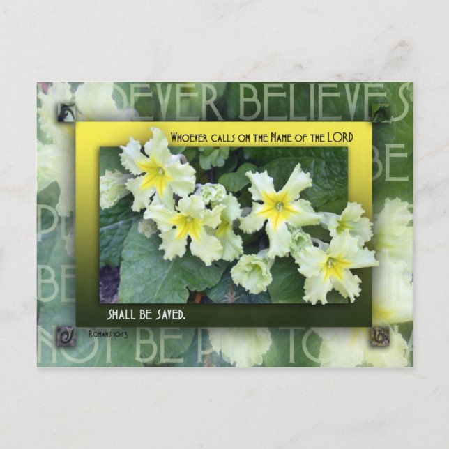 Cartão Postal Quem chamar o nome (Frente)