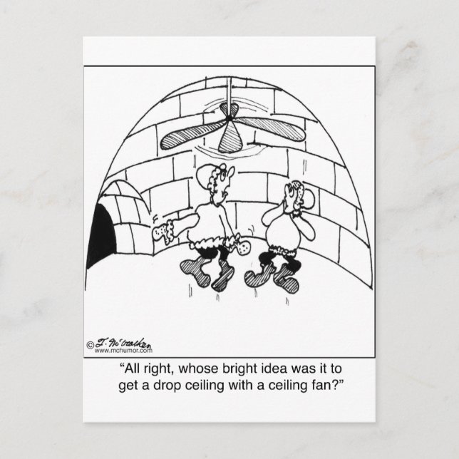 Cartão Postal Quem colocou o ventilador do teto? (Frente)