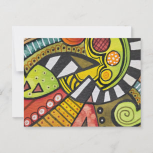 CARTÃO POSTAL QUEM DIVIDIU O MEU TOMATE COM UMA FACA CUBISTA?