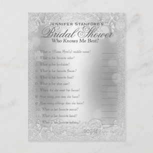 Cartão Postal Quem é o Jogo Mim do Conhecimento   Elegância prat