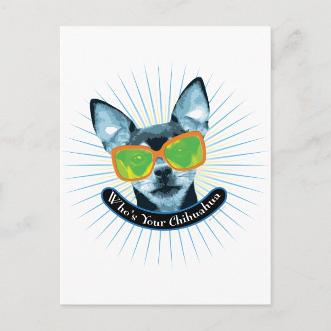 Cartão Postal Quem é o seu Chihuahua? (Frente)