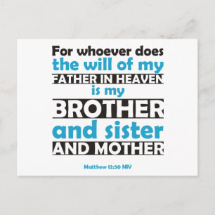 Cartão Postal Quem faz a vontade do meu pai no céu