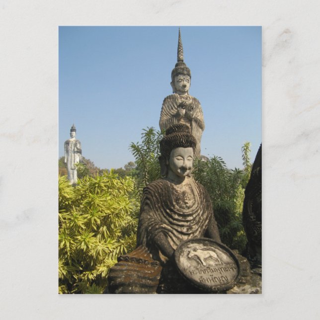 Cartão Postal Quem Você Culto? Nong Khai, Isaan, Tailândia (Frente)