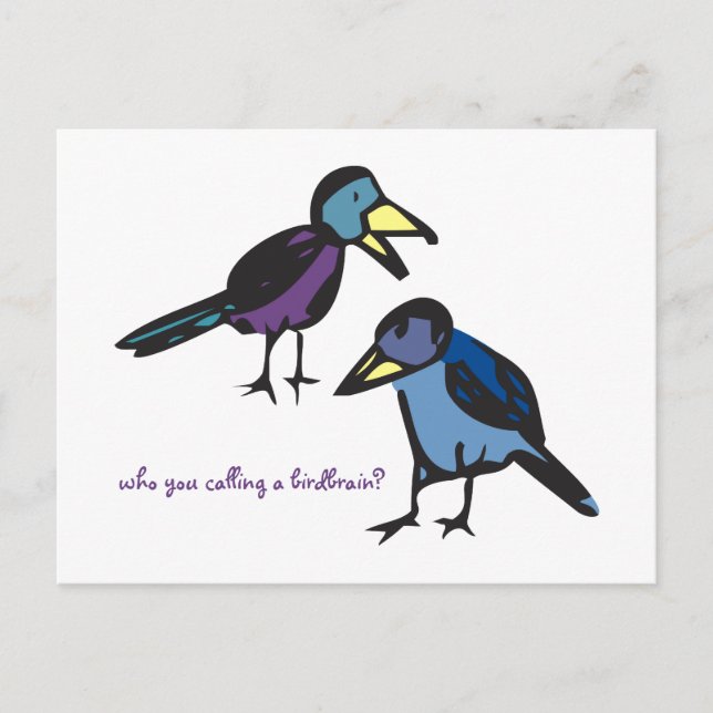 Cartão Postal quem você está chamando de cabeça de vento? (Frente)