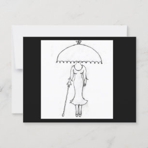 Cartão postal - Quem você está Vestindo? Com Envel