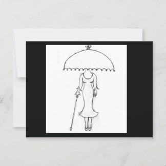 Cartão postal - Quem você está Vestindo? Com Envel