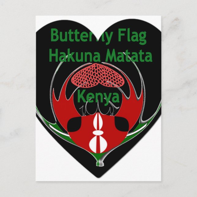 Cartão Postal Quênia (Frente)