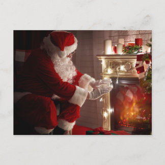 Cartão Postal Quente e confortável — Cartão-postal de Natal