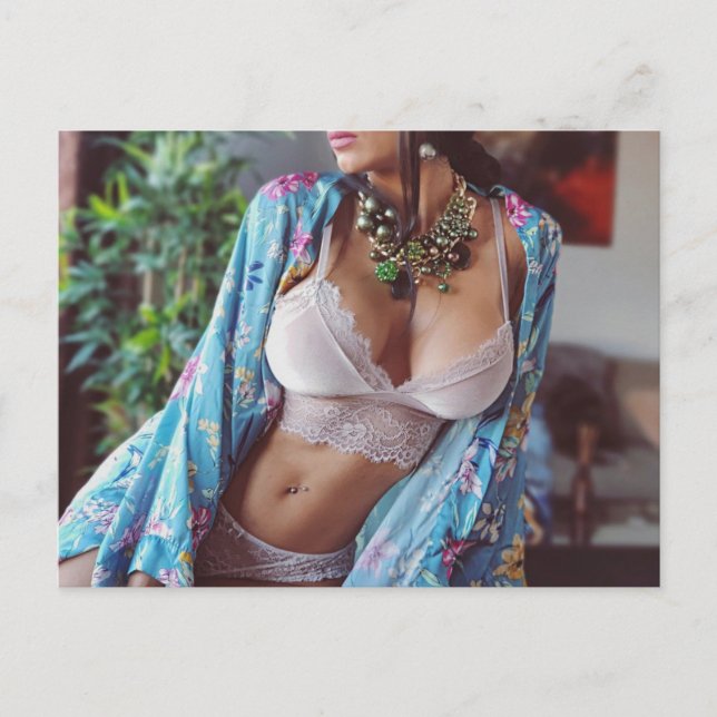 Cartão Postal ㋡ ㋛ ☺ Quente! Lingerie Modelo foto postal ㋡ ㋛ ☺ (Frente)