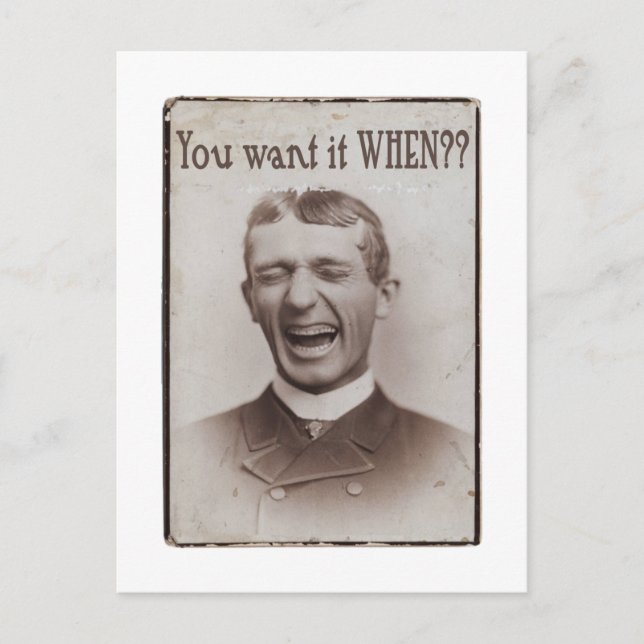 Cartão Postal Quer Quando? (Frente)