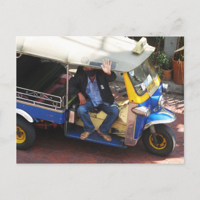 Cartão Postal Quer TUK-TUK? (Frente)
