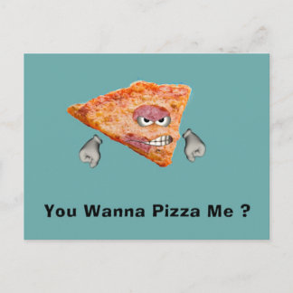 Cartão Postal Queres Pizza?