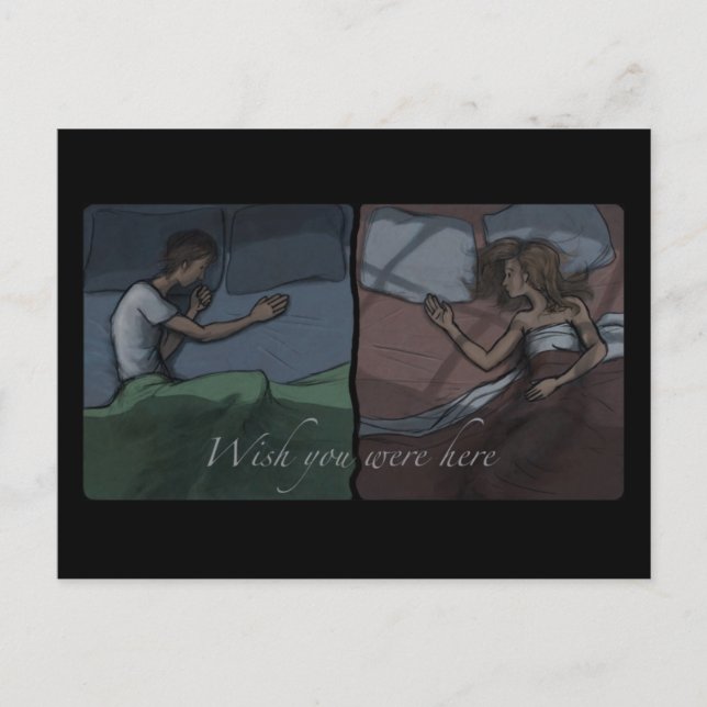 Cartão Postal Queria Que Você Estivesse Aqui (Frente)