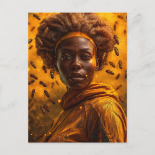 Cartão Postal Querida Deusa das Abelhas Mulher