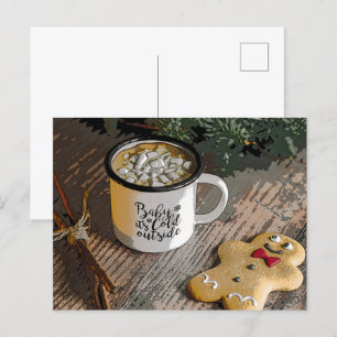 Cartão Postal Querida, está frio fora do Natal