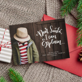 Cartão Postal Querido Papai Noel, eu posso explicar Foto Diverti
