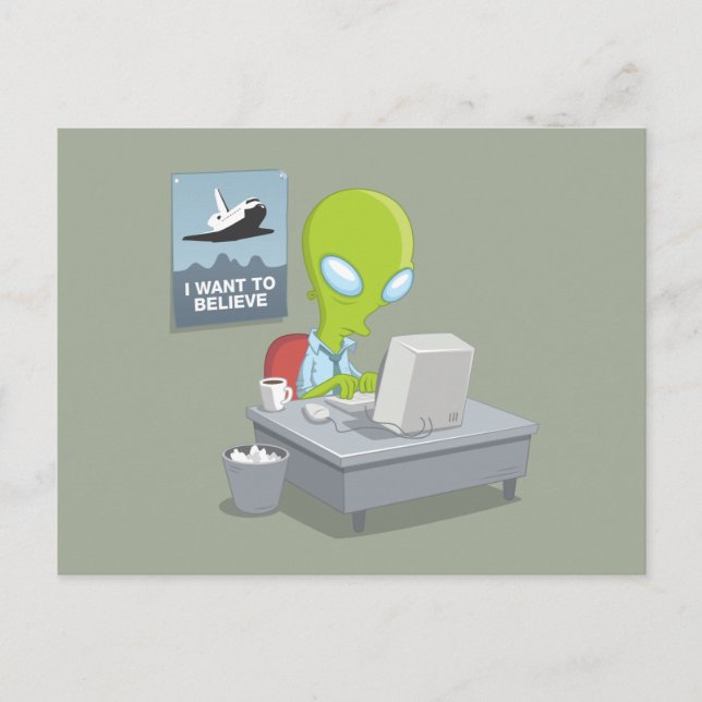 Cartão Postal Quero Acreditar (Frente)